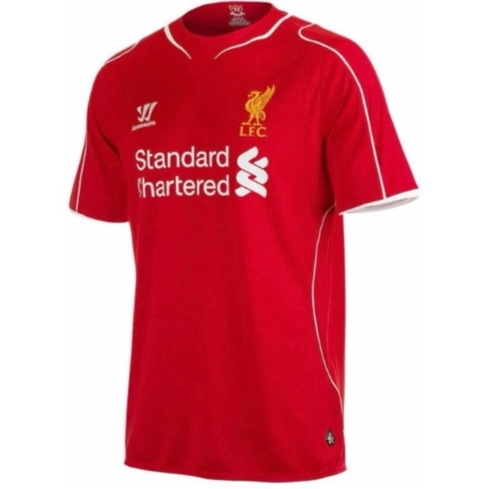 WARRIOR LIVERPOOL FC 2014 HOME SOCCER JERSEY ETERNAL FLAME LFC TEAM CREST SMALL